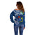 Personalized Cook Islands Pukapuka Off Shoulder Sweater Coat Of Arms Plumeria Polynesian Turtle LT05 - Polynesian Pride