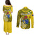 Cook Islands Aitutaki Couples Matching Puletasi Dress and Long Sleeve Button Shirts Coat Of Arms Plumeria Polynesian Turtle LT05 - Polynesian Pride