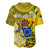 Personalized Cook Islands Aitutaki Baseball Jersey Coat Of Arms Plumeria Polynesian Turtle LT05 - Polynesian Pride