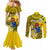 Personalized Cook Islands Aitutaki Couples Matching Mermaid Dress and Long Sleeve Button Shirts Coat Of Arms Plumeria Polynesian Turtle LT05 - Polynesian Pride