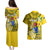Personalized Cook Islands Aitutaki Couples Matching Puletasi Dress and Hawaiian Shirt Coat Of Arms Plumeria Polynesian Turtle LT05 - Polynesian Pride