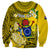 Personalized Cook Islands Aitutaki Sweatshirt Coat Of Arms Plumeria Polynesian Turtle LT05 - Polynesian Pride