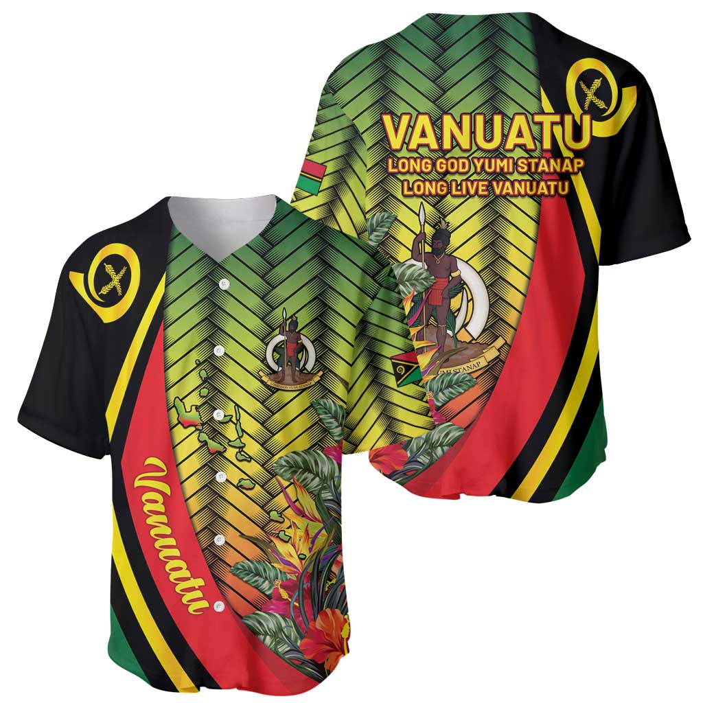 Vanuatu Constitution Day Baseball Jersey Long Live Vanuatu - Polynesian Pride