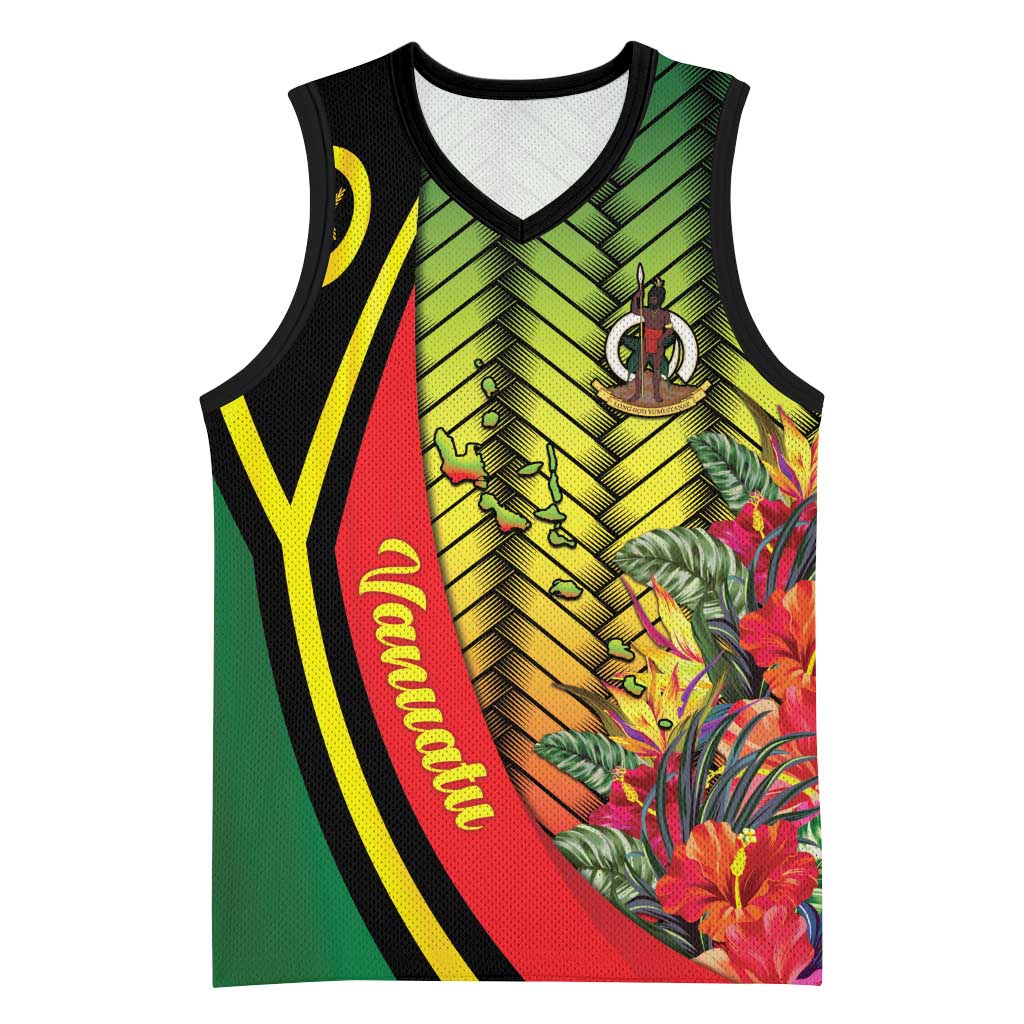 Vanuatu Constitution Day Basketball Jersey Long Live Vanuatu - Polynesian Pride