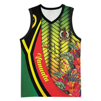 Vanuatu Constitution Day Basketball Jersey Long Live Vanuatu - Polynesian Pride