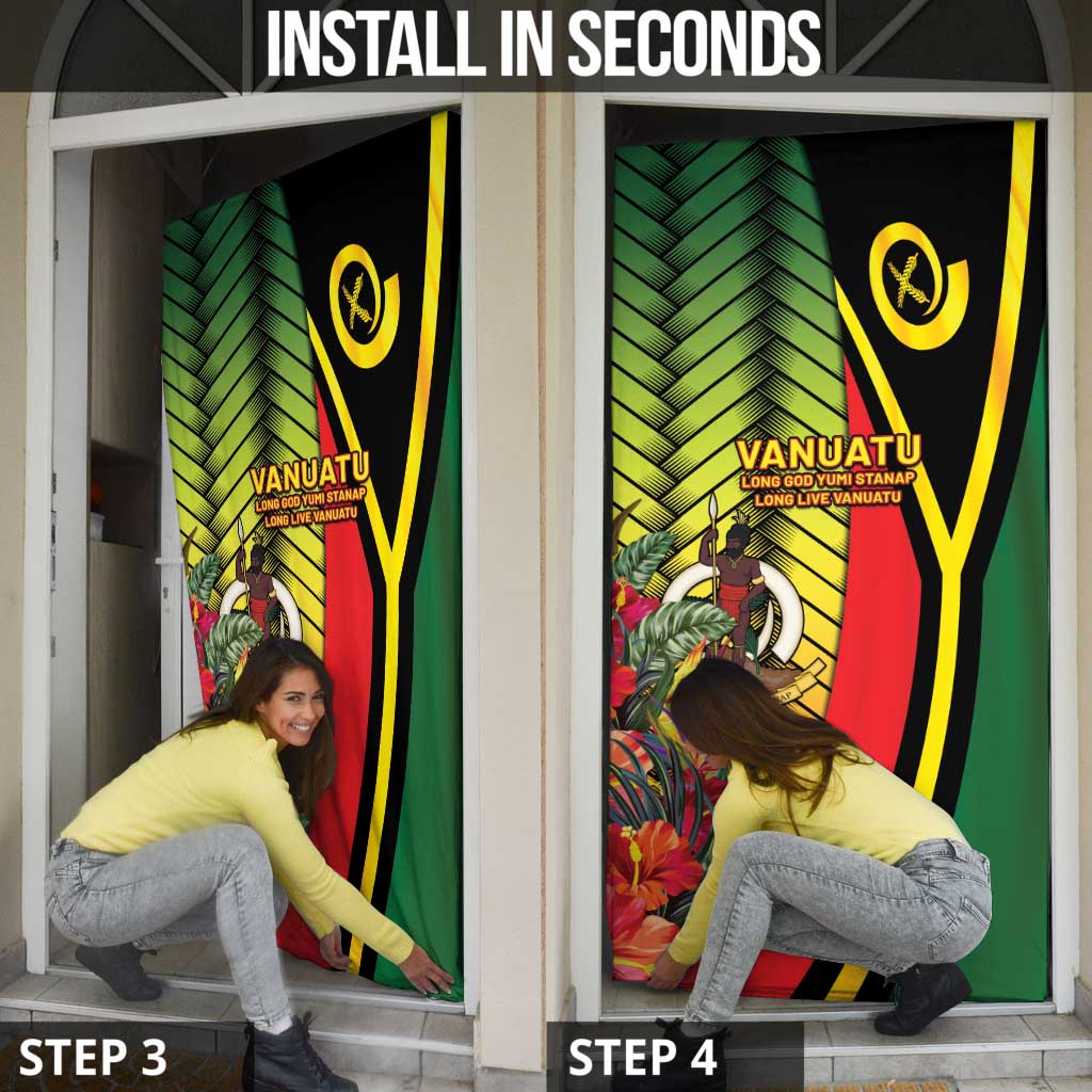 Vanuatu Constitution Day Door Cover Long Live Vanuatu - Polynesian Pride