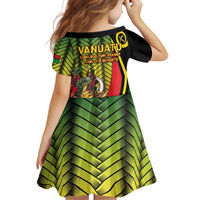 Vanuatu Constitution Day Family Matching Off Shoulder Short Dress and Hawaiian Shirt Long Live Vanuatu - Polynesian Pride