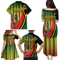 Vanuatu Constitution Day Family Matching Puletasi and Hawaiian Shirt Long Live Vanuatu - Polynesian Pride