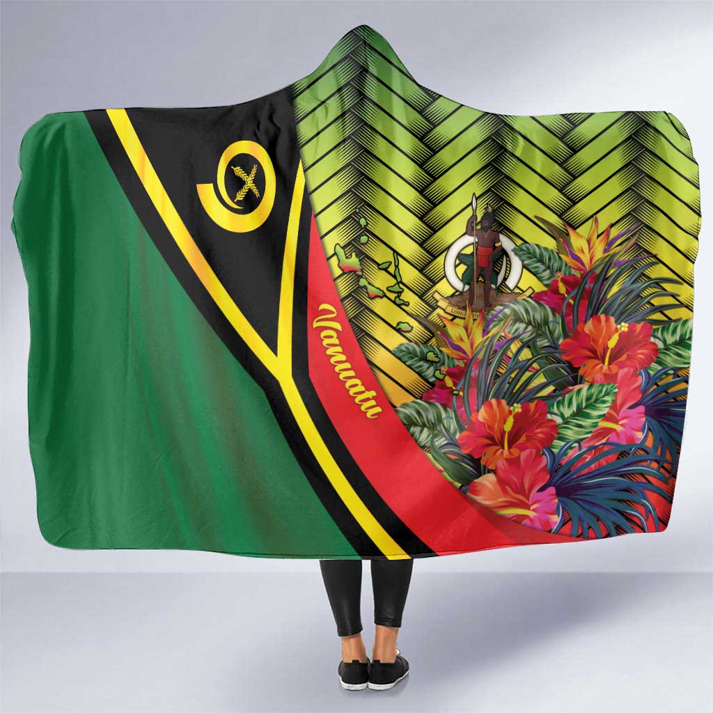 Vanuatu Constitution Day Hooded Blanket Long Live Vanuatu - Polynesian Pride
