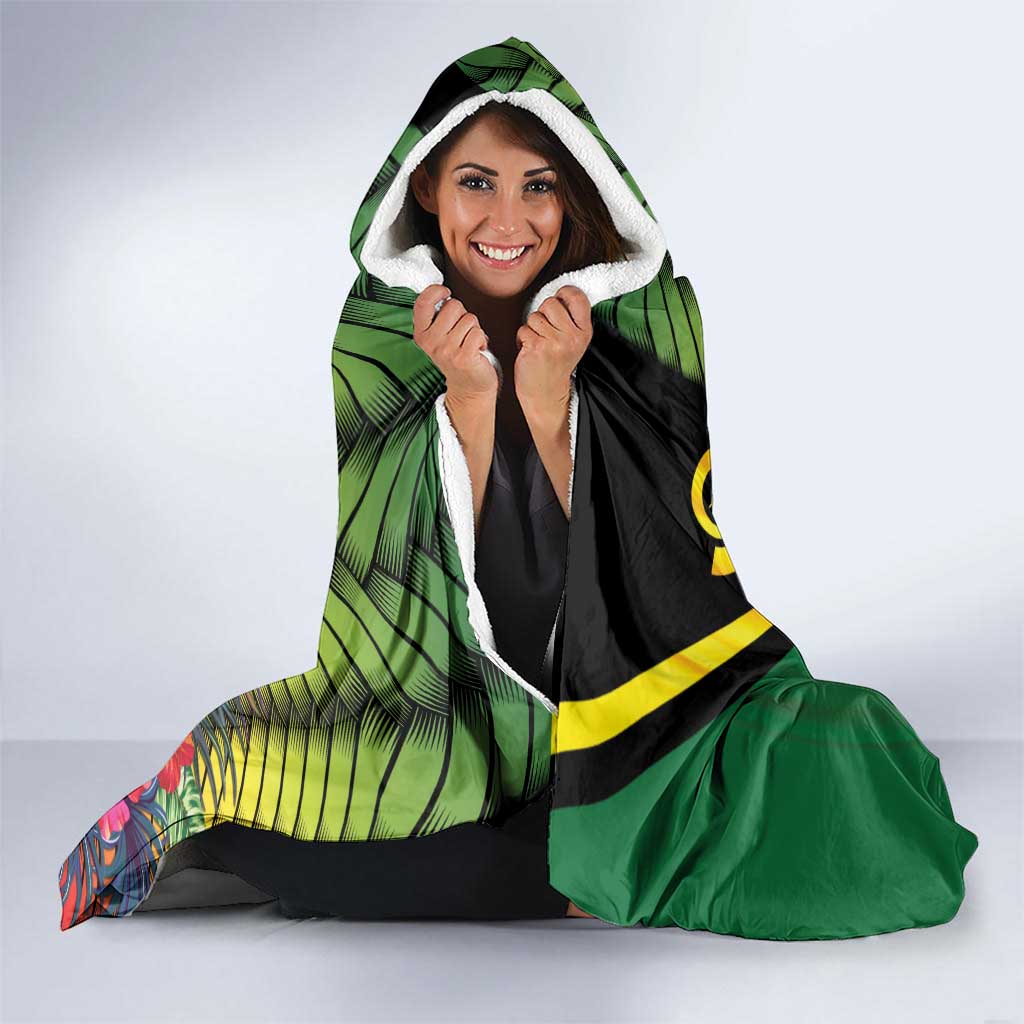 Vanuatu Constitution Day Hooded Blanket Long Live Vanuatu - Polynesian Pride