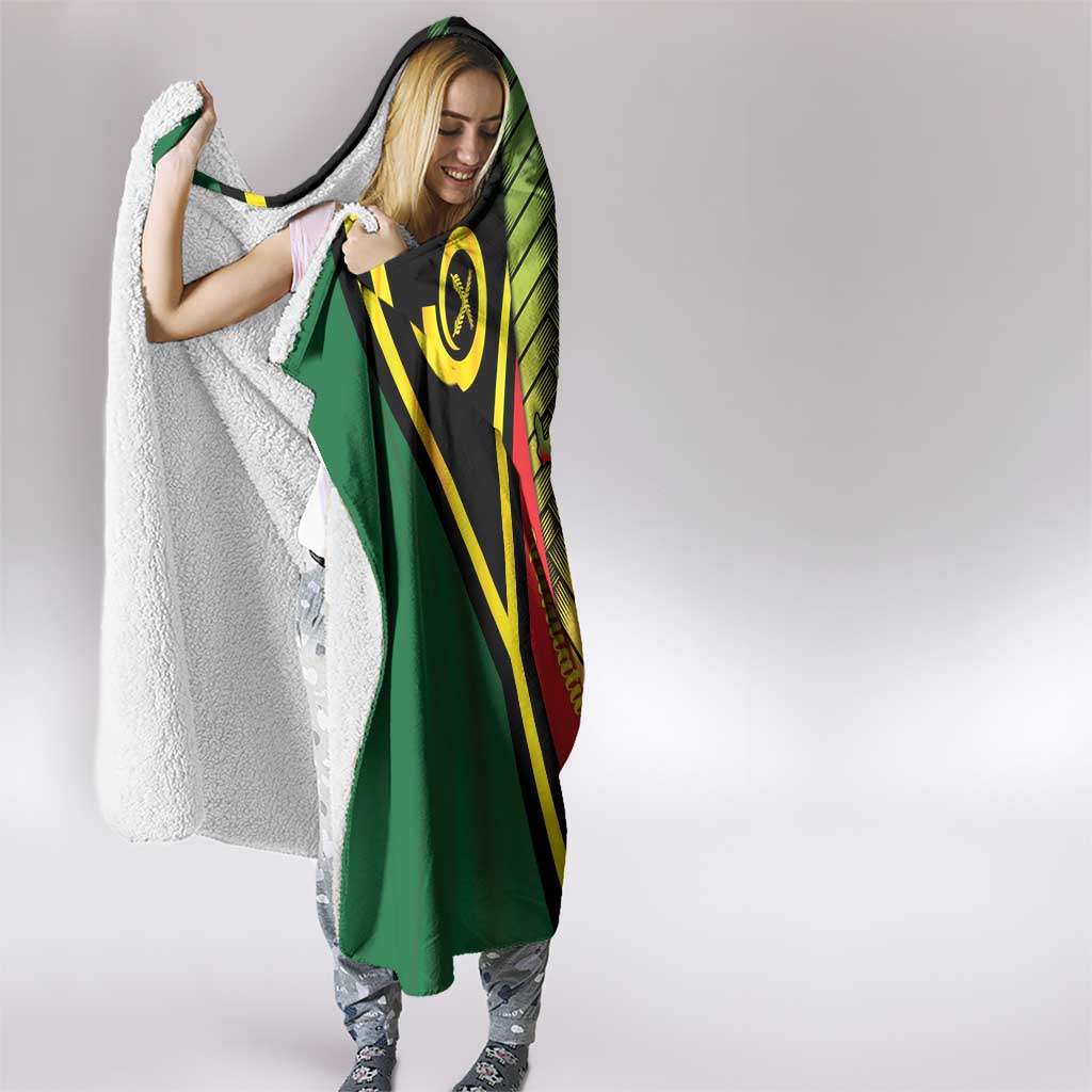 Vanuatu Constitution Day Hooded Blanket Long Live Vanuatu - Polynesian Pride
