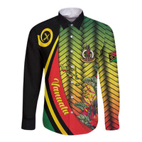 Vanuatu Constitution Day Long Sleeve Button Shirt Long Live Vanuatu - Polynesian Pride