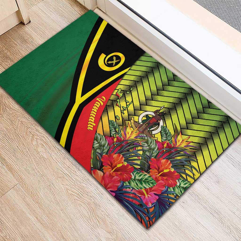 Vanuatu Constitution Day Rubber Doormat Long Live Vanuatu - Polynesian Pride