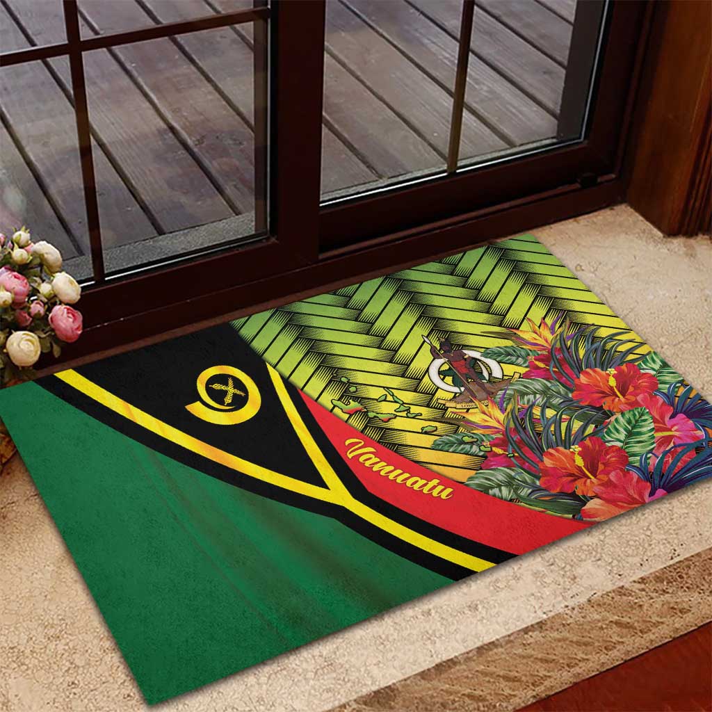 Vanuatu Constitution Day Rubber Doormat Long Live Vanuatu - Polynesian Pride