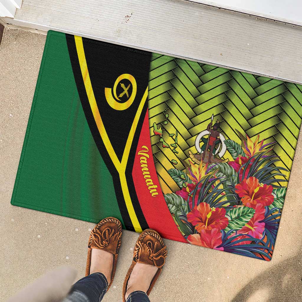 Vanuatu Constitution Day Rubber Doormat Long Live Vanuatu - Polynesian Pride