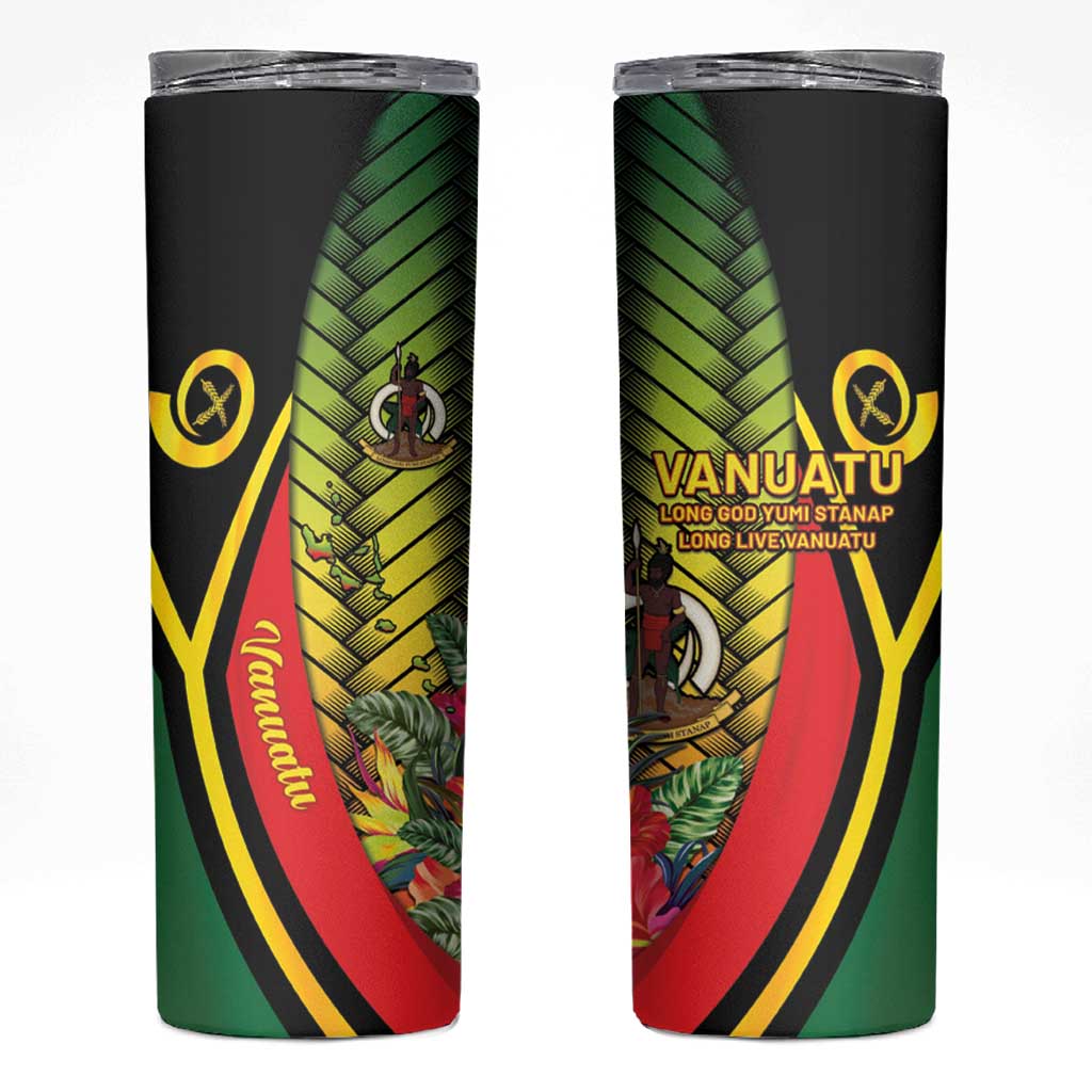 Vanuatu Constitution Day Skinny Tumbler Long Live Vanuatu - Polynesian Pride
