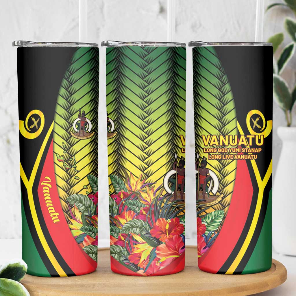 Vanuatu Constitution Day Skinny Tumbler Long Live Vanuatu - Polynesian Pride