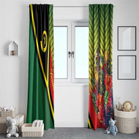 Vanuatu Constitution Day Window Curtain Long Live Vanuatu - Polynesian Pride