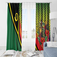 Vanuatu Constitution Day Window Curtain Long Live Vanuatu - Polynesian Pride