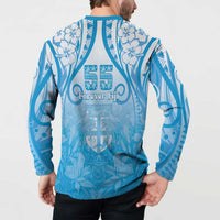 Fiji Day Button Sweatshirt 55th Anniversary Forever Fiji LT05 - Polynesian Pride