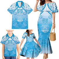 Fiji Day Family Matching Mermaid Dress and Hawaiian Shirt 55th Anniversary Forever Fiji - Polynesian Pride