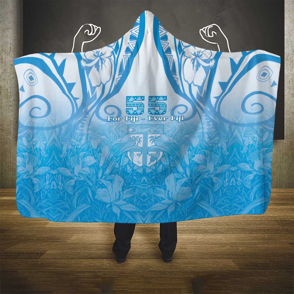 Fiji Day Hooded Blanket 55th Anniversary Forever Fiji - Polynesian Pride