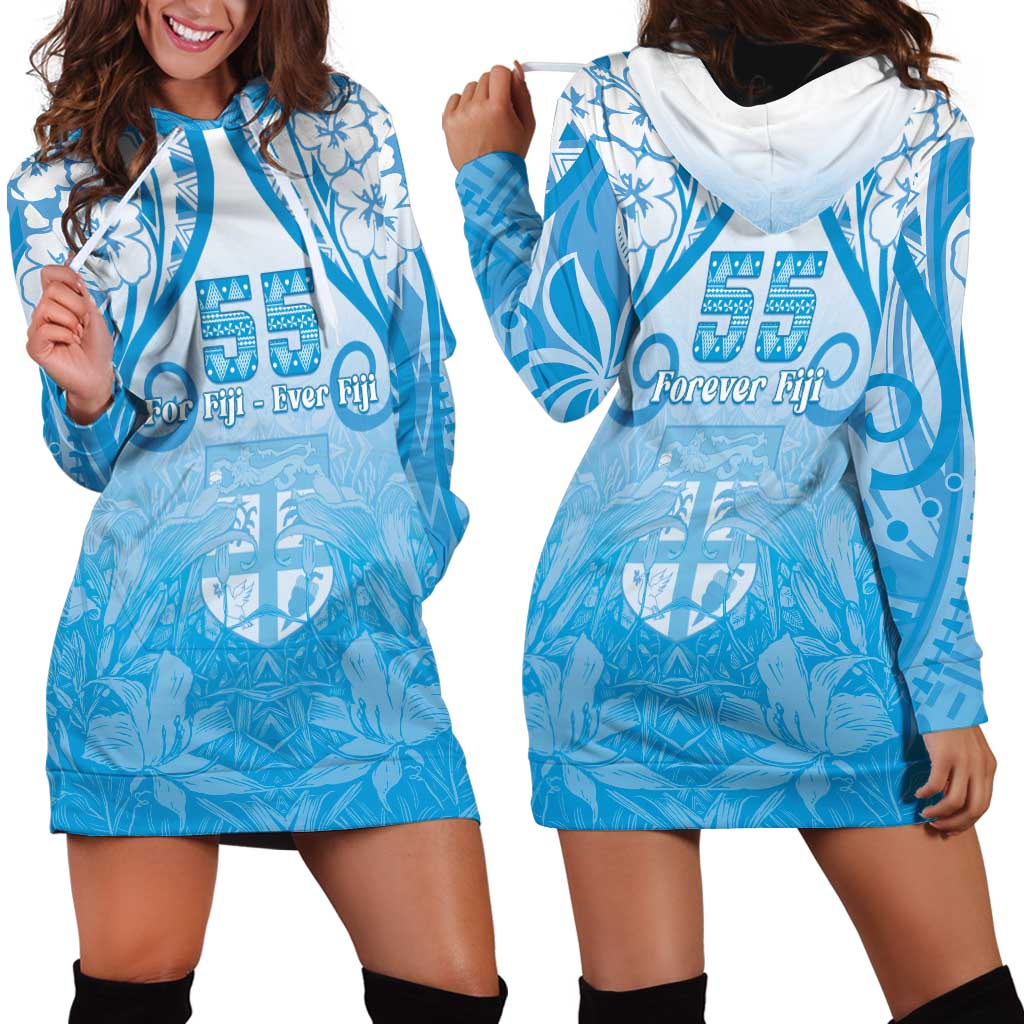 Fiji Day Hoodie Dress 55th Anniversary Forever Fiji LT05 - Polynesian Pride