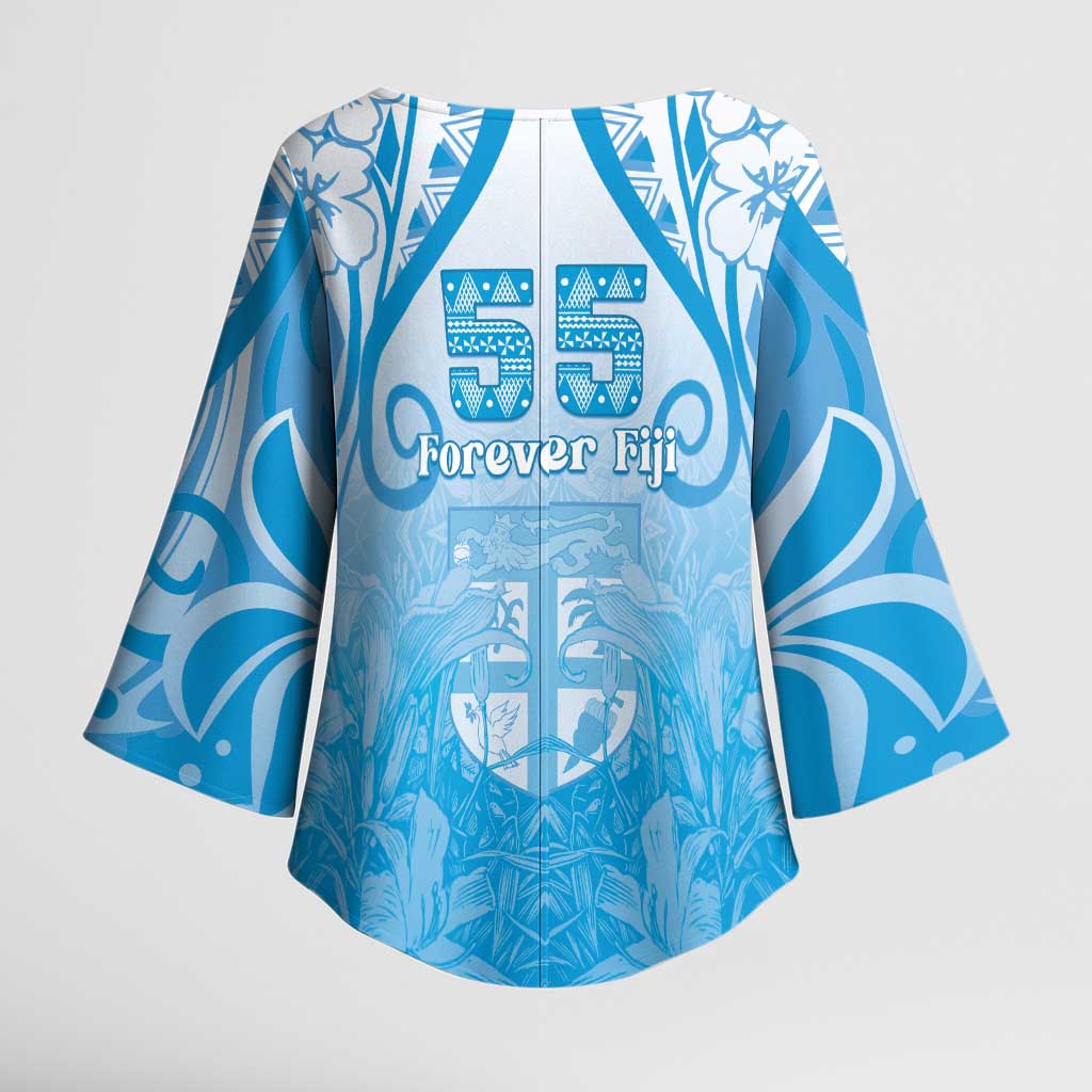 Fiji Day Kimono Sleeve Blouse 55th Anniversary Forever Fiji - Polynesian Pride