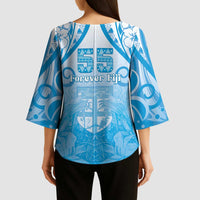 Fiji Day Kimono Sleeve Blouse 55th Anniversary Forever Fiji - Polynesian Pride