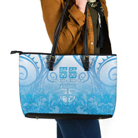 Fiji Day Leather Tote Bag 55th Anniversary Forever Fiji LT05 - Polynesian Pride