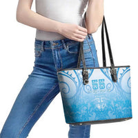 Fiji Day Leather Tote Bag 55th Anniversary Forever Fiji LT05 - Polynesian Pride