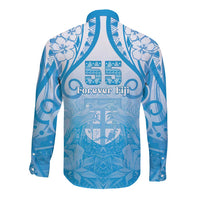 Fiji Day Long Sleeve Button Shirt 55th Anniversary Forever Fiji LT05 - Polynesian Pride