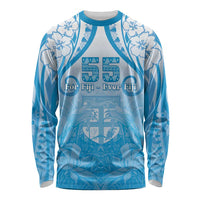 Fiji Day Long Sleeve Shirt 55th Anniversary Forever Fiji LT05 Unisex Blue - Polynesian Pride