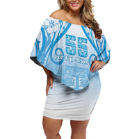 Fiji Day Off Shoulder Short Dress 55th Anniversary Forever Fiji - Polynesian Pride