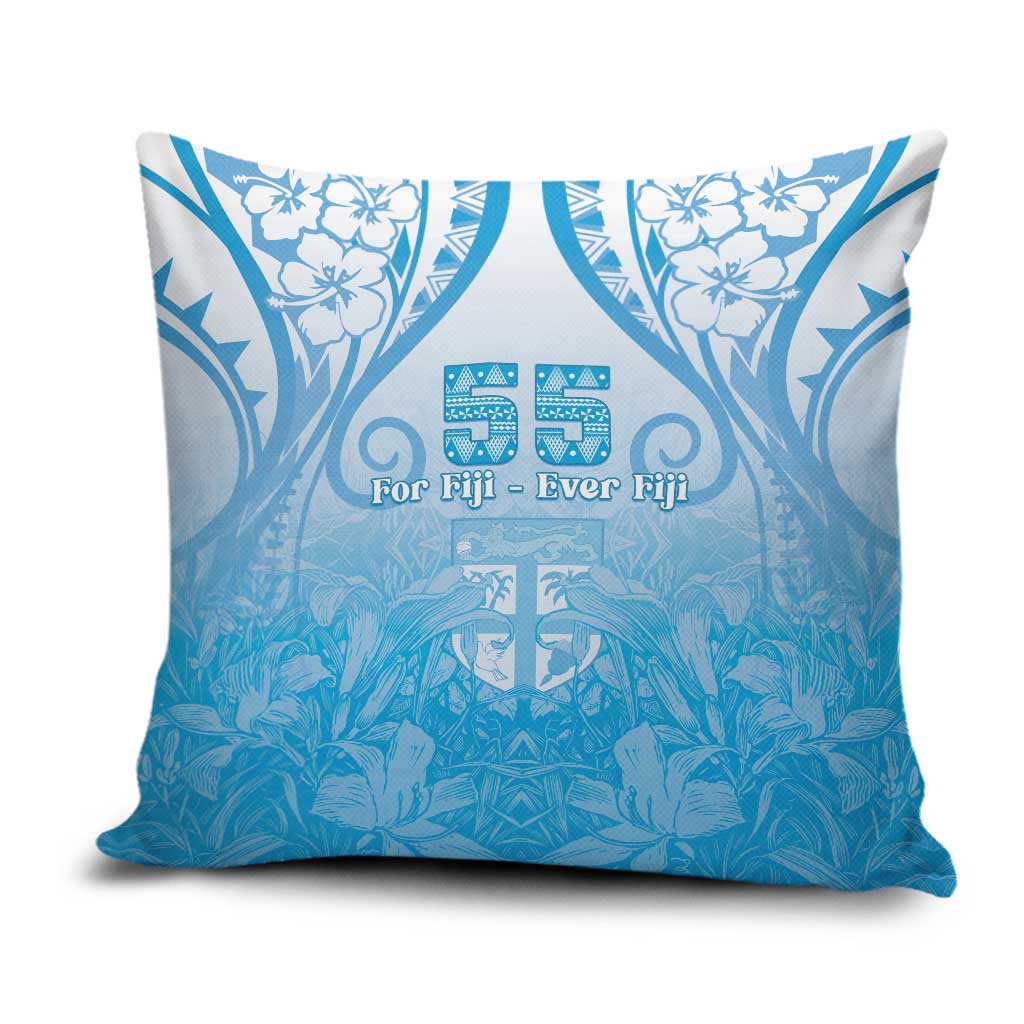 Fiji Day Pillow Cover 55th Anniversary Forever Fiji LT05 Blue - Polynesian Pride