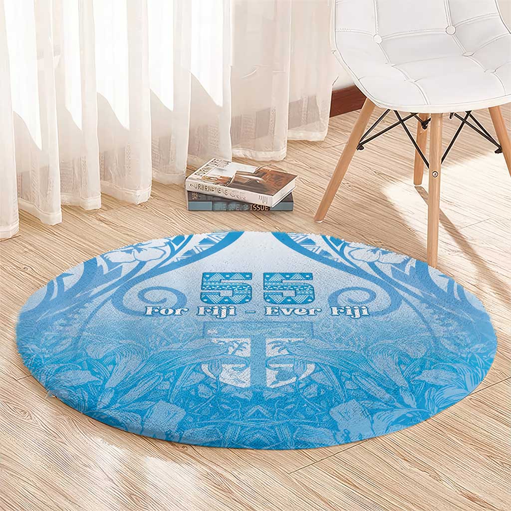Fiji Day Round Carpet 55th Anniversary Forever Fiji - Polynesian Pride
