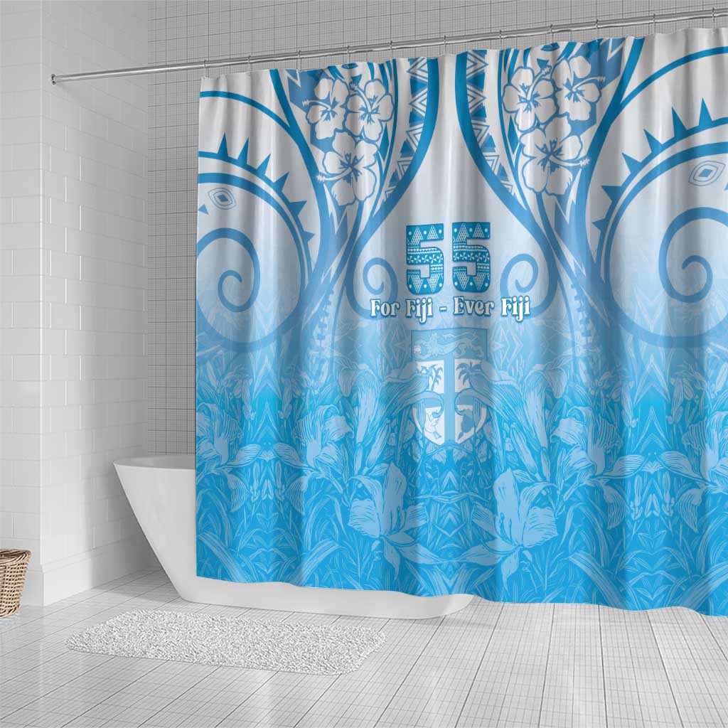 Fiji Day Shower Curtain 55th Anniversary Forever Fiji - Polynesian Pride