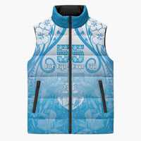Fiji Day Sleeveless Puffer Jacket 55th Anniversary Forever Fiji LT05 Unisex Blue - Polynesian Pride