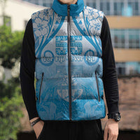 Fiji Day Sleeveless Puffer Jacket 55th Anniversary Forever Fiji LT05 - Polynesian Pride