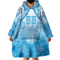 Fiji Day Wearable Blanket Hoodie 55th Anniversary Forever Fiji - Polynesian Pride