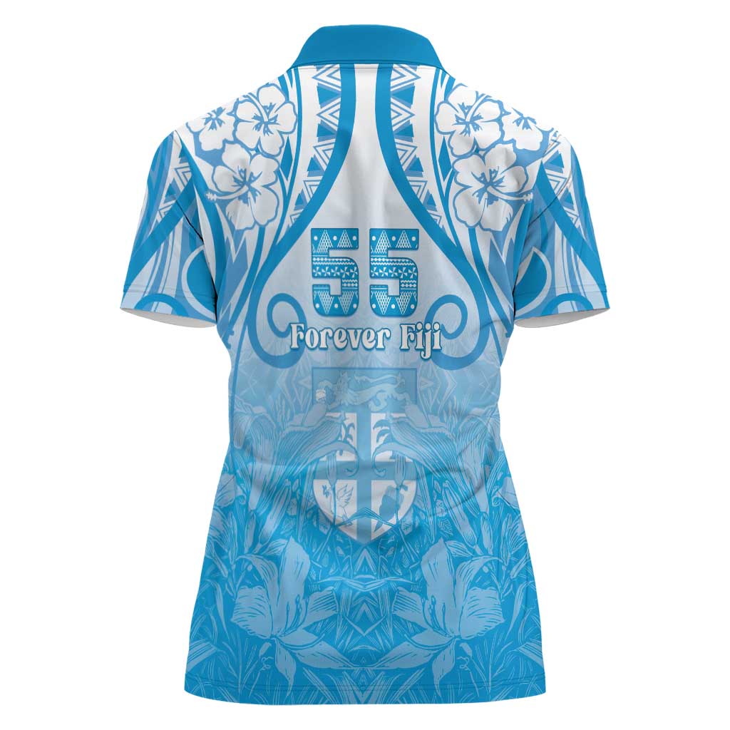 Fiji Day Women Polo Shirt 55th Anniversary Forever Fiji - Polynesian Pride