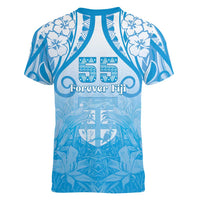Fiji Day Women V-Neck T-Shirt 55th Anniversary Forever Fiji LT05 - Polynesian Pride