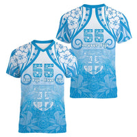 Fiji Day Women V-Neck T-Shirt 55th Anniversary Forever Fiji LT05 - Polynesian Pride