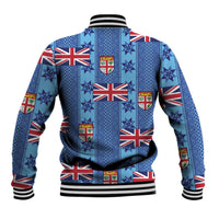 Fiji Masi Tapa Baseball Jacket Coat Of Arms LT05 - Polynesian Pride