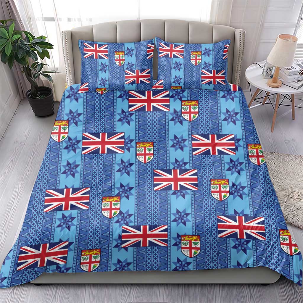 Fiji Masi Tapa Bedding Set Coat Of Arms - Polynesian Pride
