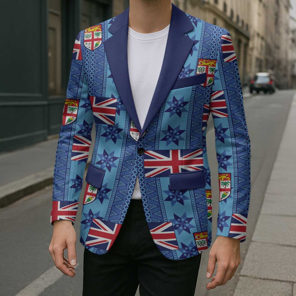 Fiji Masi Tapa Blazer Coat Of Arms - Polynesian Pride