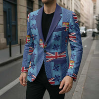 Fiji Masi Tapa Blazer Coat Of Arms - Polynesian Pride