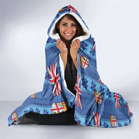 Fiji Masi Tapa Hooded Blanket Coat Of Arms - Polynesian Pride