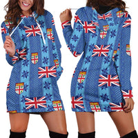 Fiji Masi Tapa Hoodie Dress Coat Of Arms LT05 - Polynesian Pride