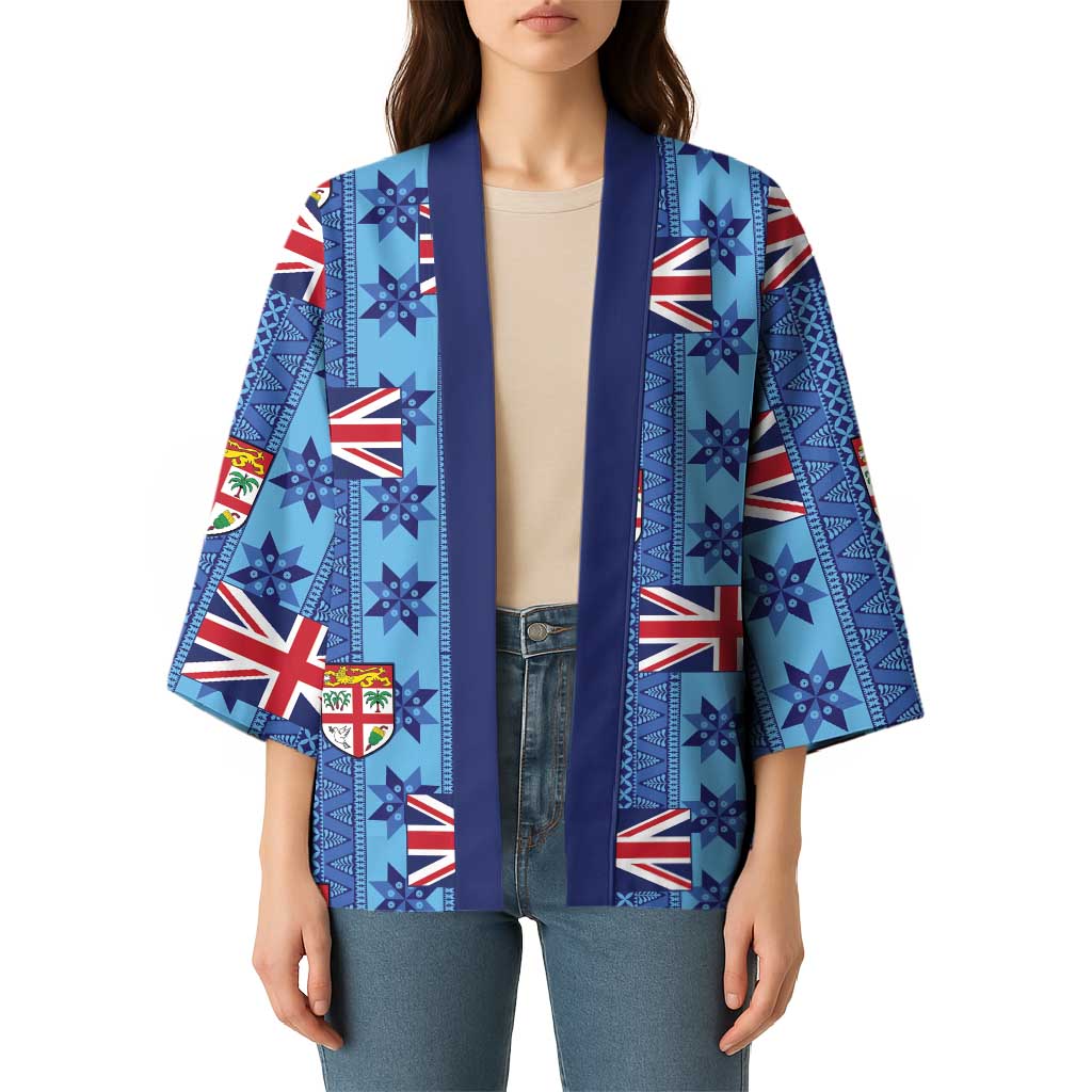 Fiji Masi Tapa Kimono Coat Of Arms - Polynesian Pride